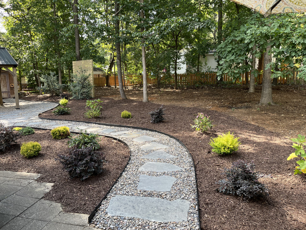 Pathway installed by Edison Landscaping.