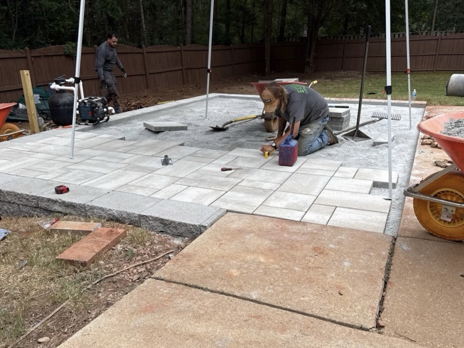 Paver Patio Installation in Raleigh, NC Residential Landscape Design in Raleigh, NC
